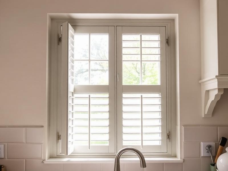 Café Style Shutters installation by Expert Shutters in Sussex